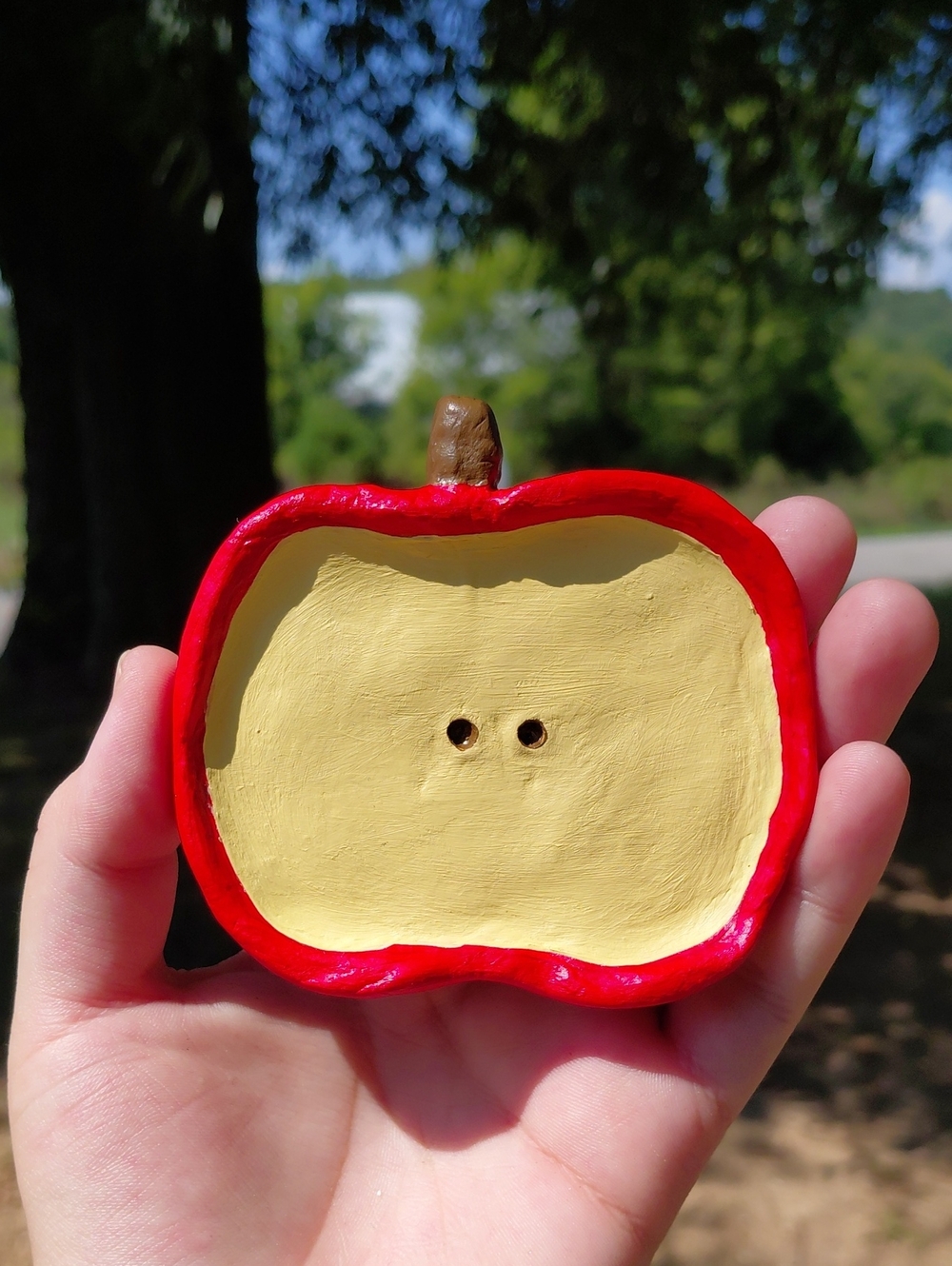 Handmade Apple Trinket Dish